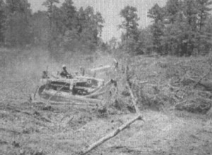 Cleaning the reservoir in 1949